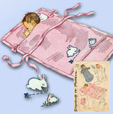 1940s Vintage Simplicity Sewing Pattern 1158 Baby Carriage Suit & Sleeping Mat
