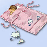 1940s Vintage Simplicity Sewing Pattern 1158 Baby Carriage Suit & Sleeping Mat