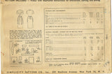 1940s Vintage Simplicity Sewing Pattern 1163 WWII Misses Full or Half Apron MED