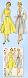 1950s Original Vintage Simplicity Pattern 1179 Misses Dress & Bolero Sz 37 Bust