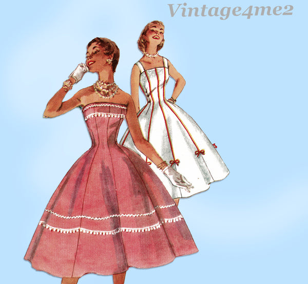 Simplicity 1189: 1950s Misses Sun Dress Sz 30 B Vintage Sewing Pattern Vintage4me2 Simplicity 1189: 1950s Misses Sun Dress Sz 30 B Vintage Sewing Pattern Vintage4me2