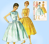 Simplicity 1191: 1950s Misses Sleeveless Party Dress 34 B Vintage Sewing Pattern