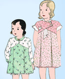 1930s Vintage Simplicity Sewing Pattern 1193 Toddler Girls Bloomer Dress Size 6 - Vintage4me2