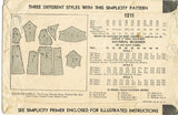 Simplicity 1211: 1930s Stunning Womens Dress Size 38 Bust Vintage Sewing Pattern