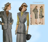 1940s Original Vintage Simplicity Pattern 1221 Misses Jumper & Jacket Size 36 Bust