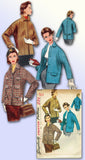 1950s Vintage Misses Jacket Uncut 1955 Simplicity Sewing Pattern 1276 Size 12