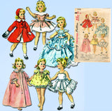 1950s Vintage Simplicity Sewing Pattern 1336 Uncut 18in Sweet Sue Doll Clothes