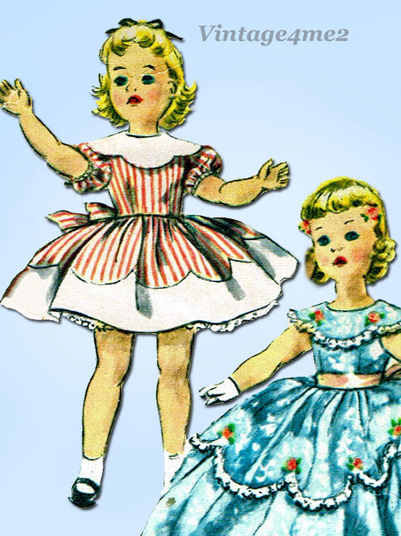 1950s Vintage Simplicity Sewing Pattern 1336 Sweet Sue 22 Inch Doll Clothes - Vintage4me2
