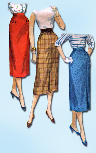 1950s Vintage Simplicity Sewing Pattern 1345 Easy Misses Pencil
