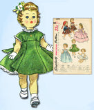 1950s Vintage Simplicity Sewing Pattern 1371 Uncut Saucy Walker 23 In Doll Clothes