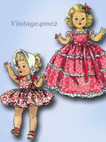 1950s Vintage Simplicity Sewing Pattern 1372 Uncut 8 Inch Ginny Doll Clothes - Vintage4me2