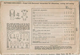 Simplicity 1399: 1940s Classic WWII Girls Jumper & Blouse Vintage Sewing Pattern -Chart