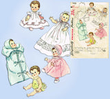 1950s Vintage Simplicity Sewing Pattern 1406 11.5 Inch Tiny Tears Doll Clothes