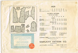 1930s Vintage Simplicity Sewing Pattern 1439 Misses Bathing Suit & Coat Size 32B - Vintage4me2