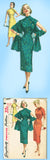 1950s Original Vintage Simplicity Pattern 1447 Misses Asian Cocktail Dress 36 B