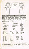 1950s Vintage Misses Coat Dress Uncut 1955 Simplicity Sewing Pattern Size 14