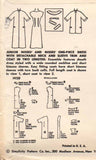 1950s Vintage Simplicity Sewing Pattern 1458 Misses Wiggle Dress Coat Sz 16 34 B