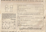 1940s Vintage Simplicity Sewing Pattern 1483 Uncut Misses WWII Shirtwaist Dress 30B