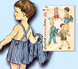 1950s Vintage Simplicity Sewing Pattern 1483 Baby Boy's Three Piece Suit Size 2