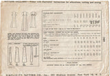 Simplicity 1484: 1940s Easy WWII Misses Slip Size 34 Bust Vintage Sewing Pattern