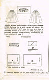 1950s Vintage Simplicity Sewing Pattern 1490 Easy Misses Skirt & Cummerbund 24W