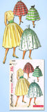 1950s Vintage Simplicity Sewing Pattern 1490 Easy Misses Skirt & Cummerbund 24W