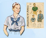 1930s Vintage Simplicity Sewing Pattern 1509 Little Boys Casual Shirt Set Size 8