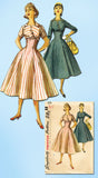 1950s Vintage Simplicity Sewing Pattern 1511 Stunning Misses Empire Dress Sz 32 Bust