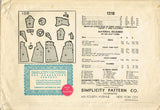 Simplicity 1518: 1930s Toddler Girls Sailor Dress & Coat Sz 2 VTG Sewing Pattern