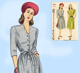 Simplicity 1549: 1940s Uncut Misses Dress Sz 38 Bust Vintage Sewing Pattern