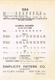 Simplicity 1554: 1930s Uncut Plus Size Bias Nightgown 42B Vintage Sewing Pattern