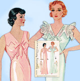 Simplicity 1554: 1930s Uncut Plus Size Bias Nightgown 42B Vintage Sewing Pattern - Vintage4me2
