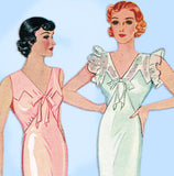 vSimplicity 1554: 1930s Uncut Plus Size Bias Nightgown 42B Vintage Sewing Pattern - Vintage4me2