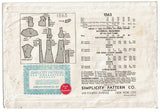 Simplicity 1563: 1930s Rare Evening Jumper & Blouse 34 B Vintage Sewing Pattern