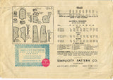 Simplicity 1565: 1930s Misses Skirt & Blouse Size 34 Bust Vintage Sewing Pattern