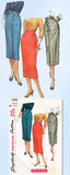 1950s Vintage Simplicity Sewing Pattern 1690 Misses Simple to Make Skirt Sz 27 W