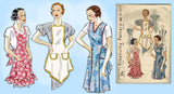 Simplicity 1699: 1930s Misses Farm Kitchen Apron 32-34 B Vintage Sewing Pattern