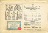 1930s Original Vintage Simplicity Pattern 1771 Gorgeous Misses Evening Gown 35 B