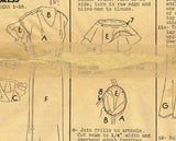 1930s Original Vintage Simplicity Pattern 1778 Misses Tea Dress & Jacket Sz 38 B
