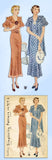 1930s Original Vintage Simplicity Pattern 1778 Misses Tea Dress & Jacket Sz 38 B