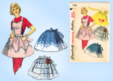 1950s Vintage Simplicity Sewing Pattern 1789 Misses Set of Aprons Fits All
