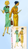 1950s Vintage Simplicity Sewing Pattern 1791 Uncut Misses Day Dress Size 12 32B
