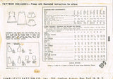 1940s Vintage Simplicity Sewing Pattern 1806 Toddler Girls Slip & Panties Sz 2
