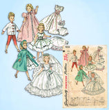 1950s Vintage Simplicity Sewing Pattern 1808 18in High Heel Doll Clothes ORIG