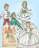 1950s Vintage Simplicity Sewing Pattern 1808 18in High Heel Doll Clothes ORIG