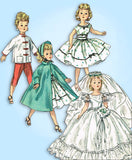 1950s Vintage Simplicity Sewing Pattern 1808 18in High Heel Doll Clothes ORIG