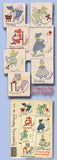 1940s Simplicity DOW Sunbonnet Gal Embroidery Transfer Tea Towels 1808 ORIG