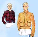 Simplicity 1820: 1930s Uncut Men's Lumber Jacket Sz 34 C Vintage Sewing Pattern