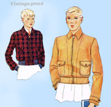 Simplicity 1820: 1930s Uncut Men's Lumber Jacket Sz 34 C Vintage Sewing Pattern