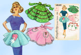 1950s Vintage Simplicity Sewing Pattern 1846 Cute Misses Holiday Party Apron